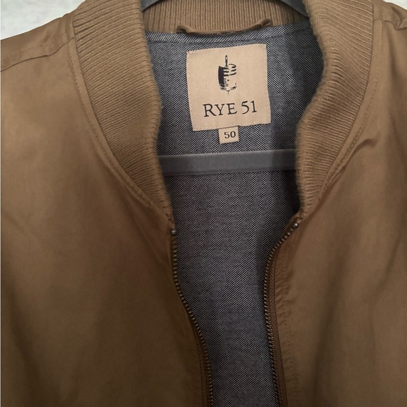 Rye 51 Men’s Brown Bomber Jacket Small - Picture 2 of 8